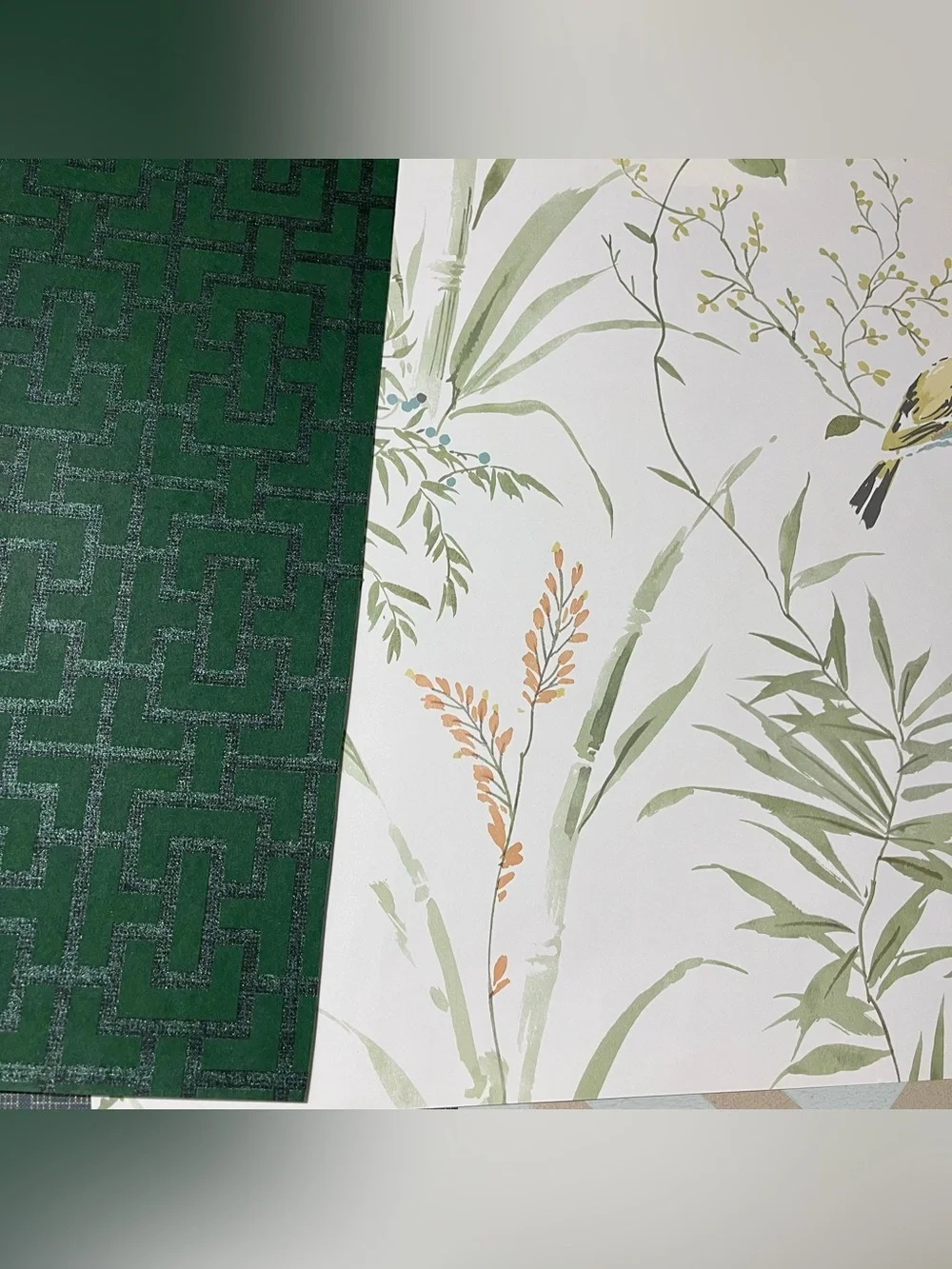 24 Assorted Designer Sample Pack - Blue, Teal, Green Patterned Wallpaper Lot
